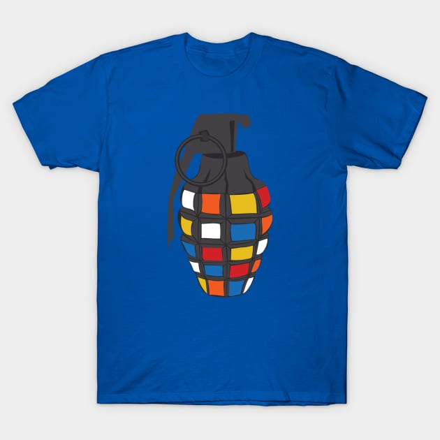 Rubiks Grenade T-Shirt by PodDesignShop